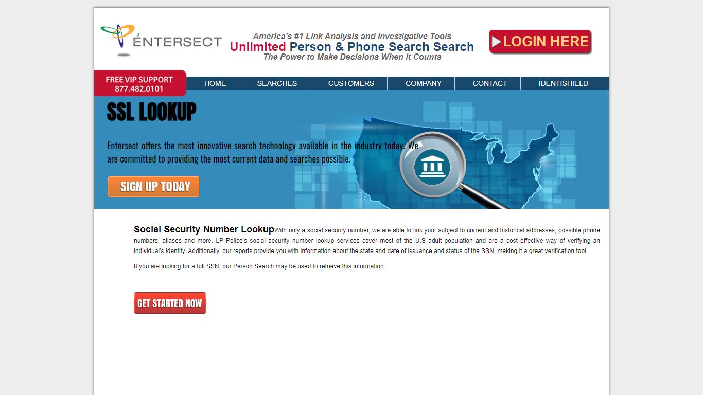 SSN LOOKUP - Entersect